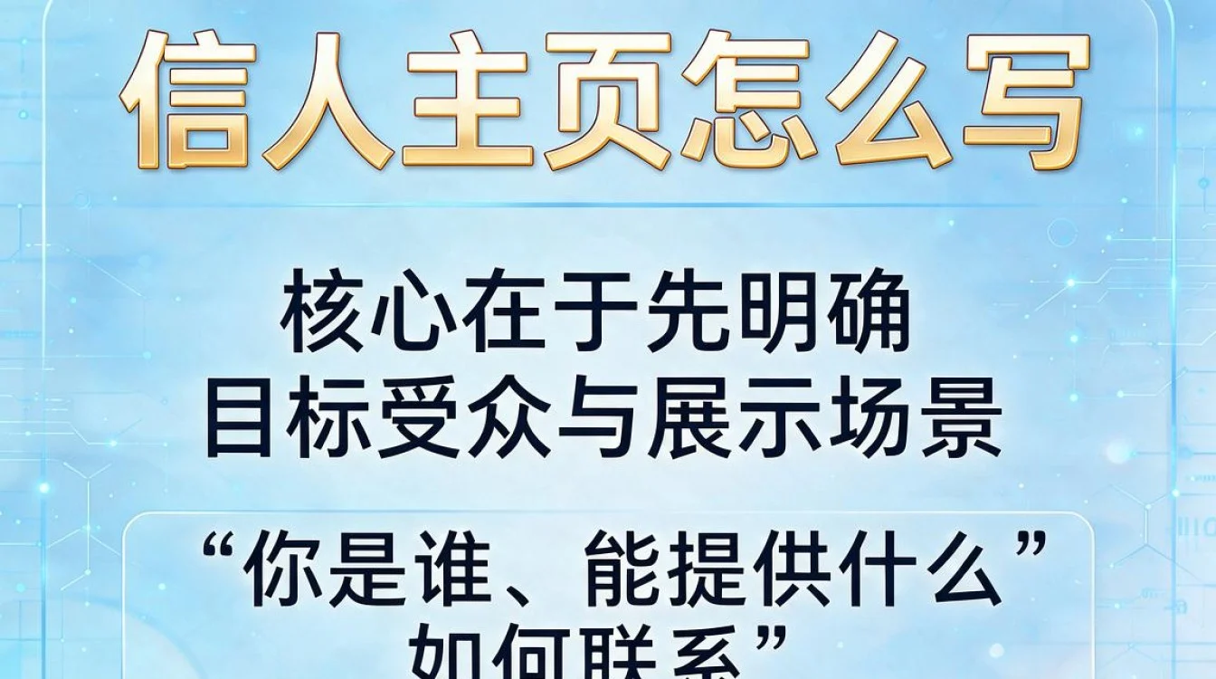 个人主页怎么写
