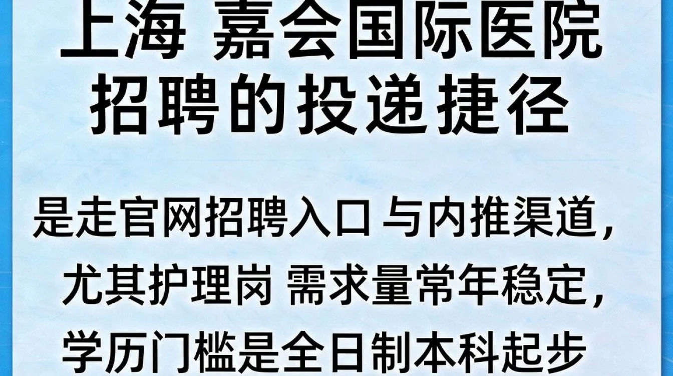 上海嘉会国际医院 招聘-图1