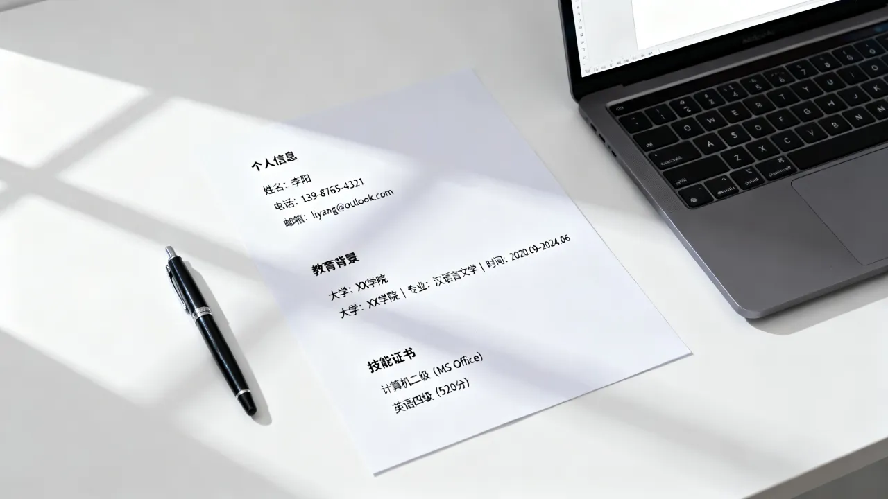 上班简历怎么写?,没有工作经验的人怎么写简历?-图1 上班简历怎么写?,没有工作经验的人怎么写简历?-图1