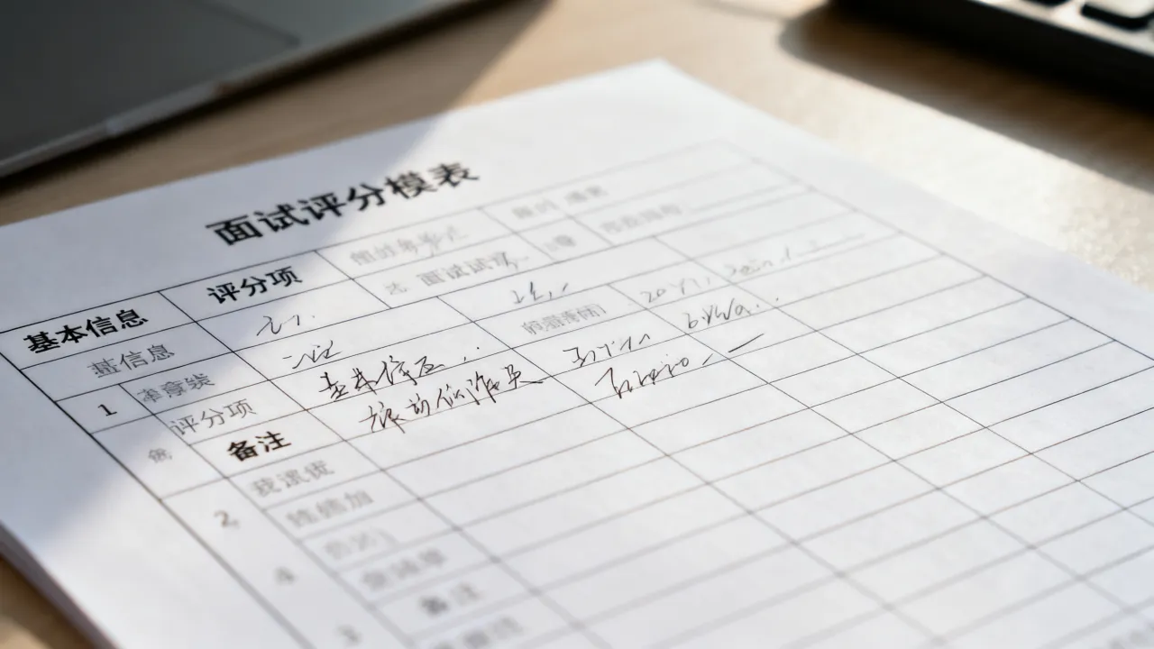 面试表格怎么做,招聘面试评分表模板有哪些免费下载?-图2 面试表格怎么做,招聘面试评分表模板有哪些免费下载?-图2