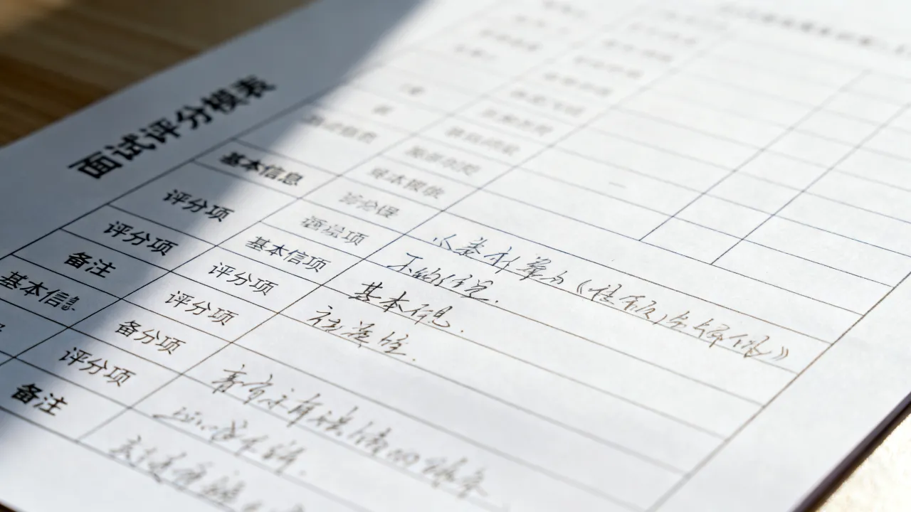 面试表格怎么做,招聘面试评分表模板有哪些免费下载?-图3 面试表格怎么做,招聘面试评分表模板有哪些免费下载?-图3