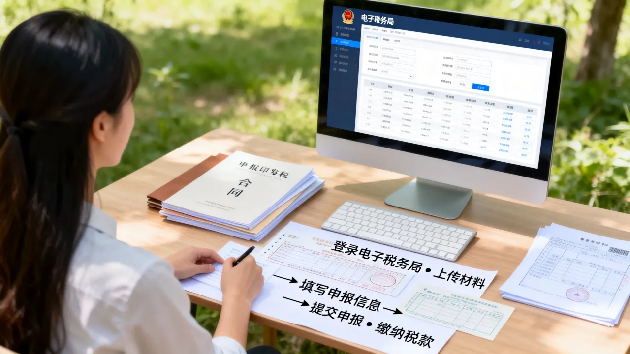 如何申报印花税?网上申报流程及所需材料全攻略,印花税申报步骤详解-图1 如何申报印花税?网上申报流程及所需材料全攻略,印花税申报步骤详解-图1