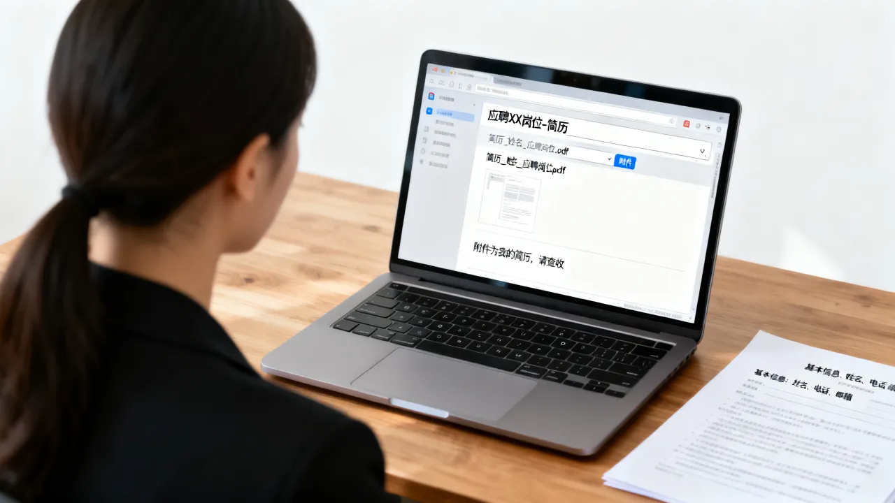 怎么发送简历，在邮件中附件格式怎么写？-图1