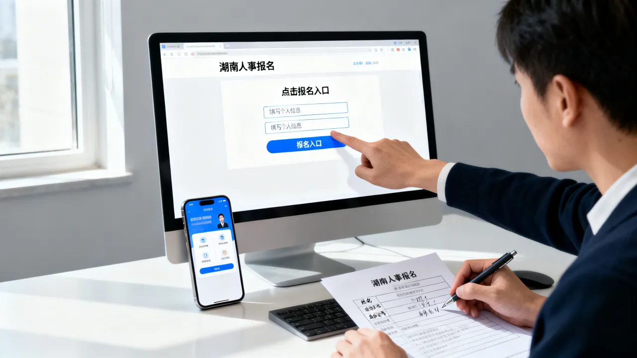 湖南人事报名入口在哪,怎么操作?-图1 湖南人事报名入口在哪,怎么操作?-图1