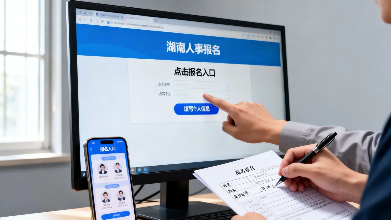 湖南人事报名入口在哪,怎么操作?-图2 湖南人事报名入口在哪,怎么操作?-图2