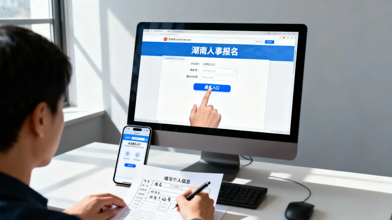 湖南人事报名入口在哪,怎么操作?-图3 湖南人事报名入口在哪,怎么操作?-图3