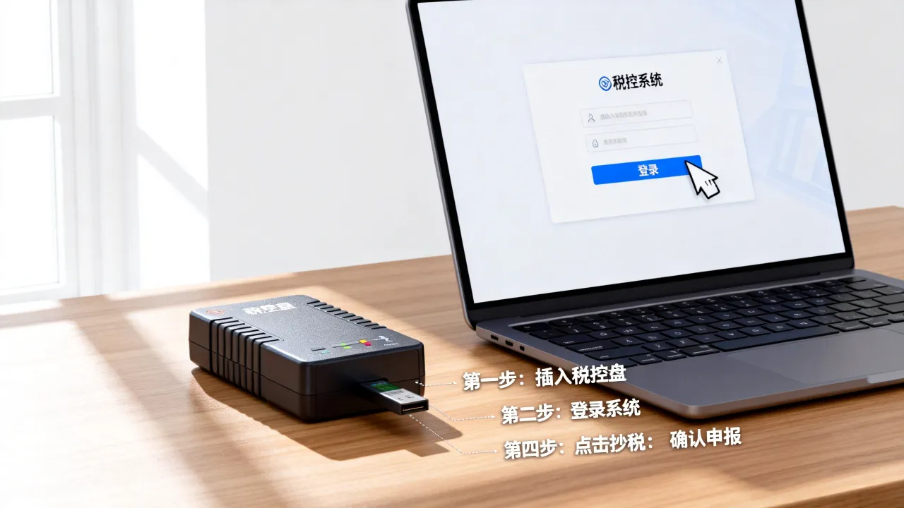 如何抄税报税？税控盘抄税报税详细步骤是什么-图2