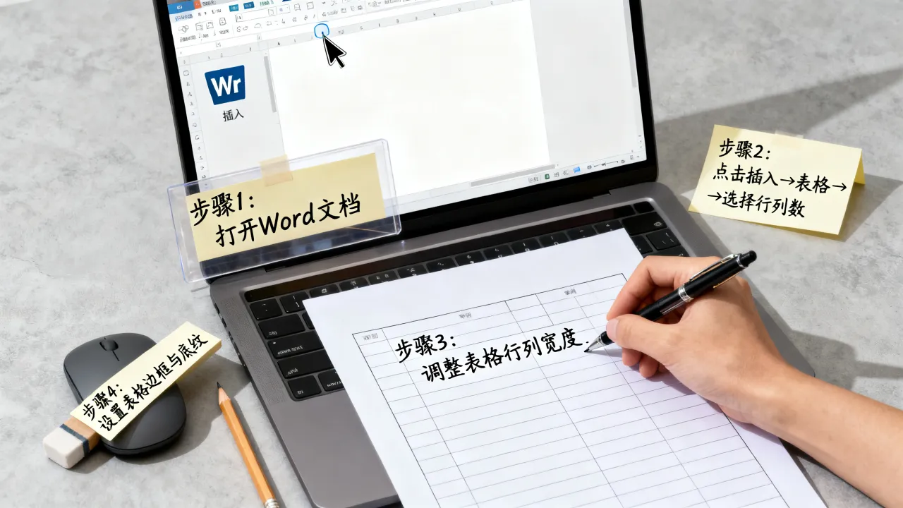 简历的表格怎么做，Word制作简历表格的步骤教程-图1
