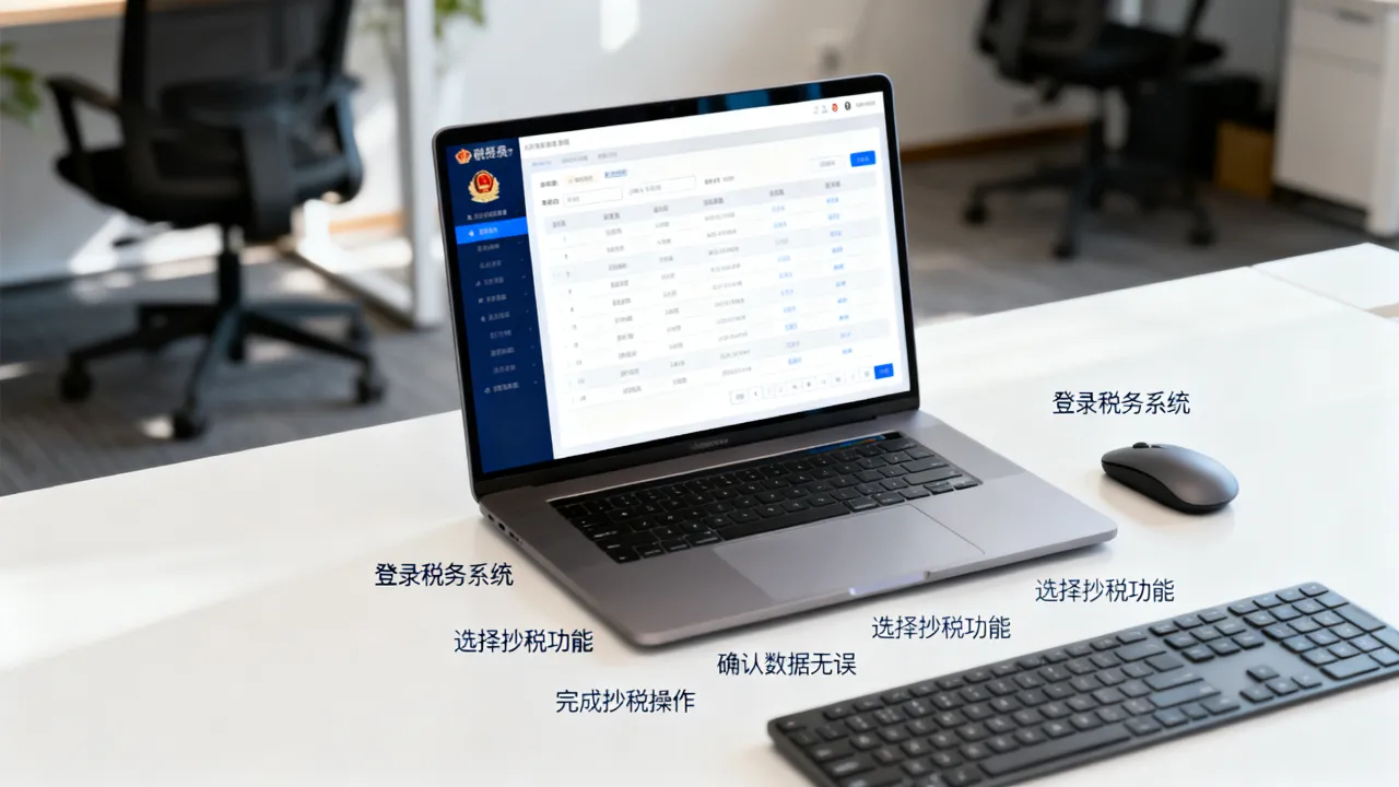 如何网上抄税-图2