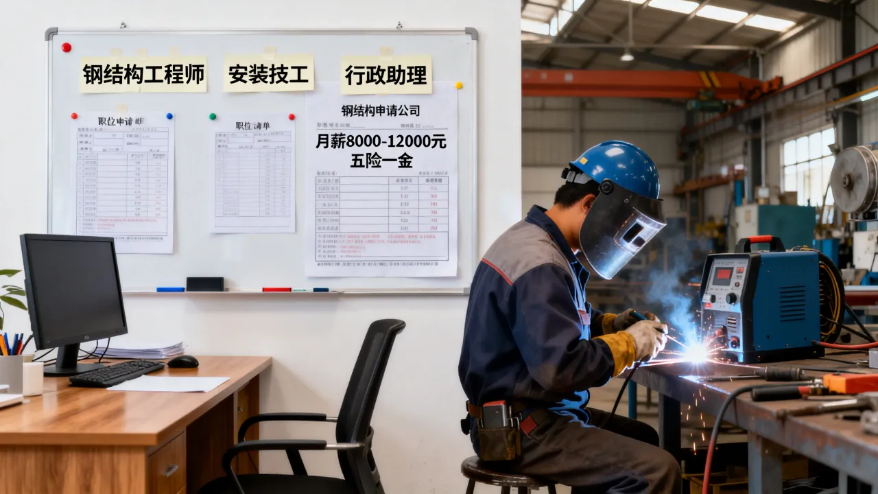 合肥钢结构公司招聘哪些岗位?钢结构公司招聘工资待遇怎么样-图2 合肥钢结构公司招聘哪些岗位?钢结构公司招聘工资待遇怎么样-图2