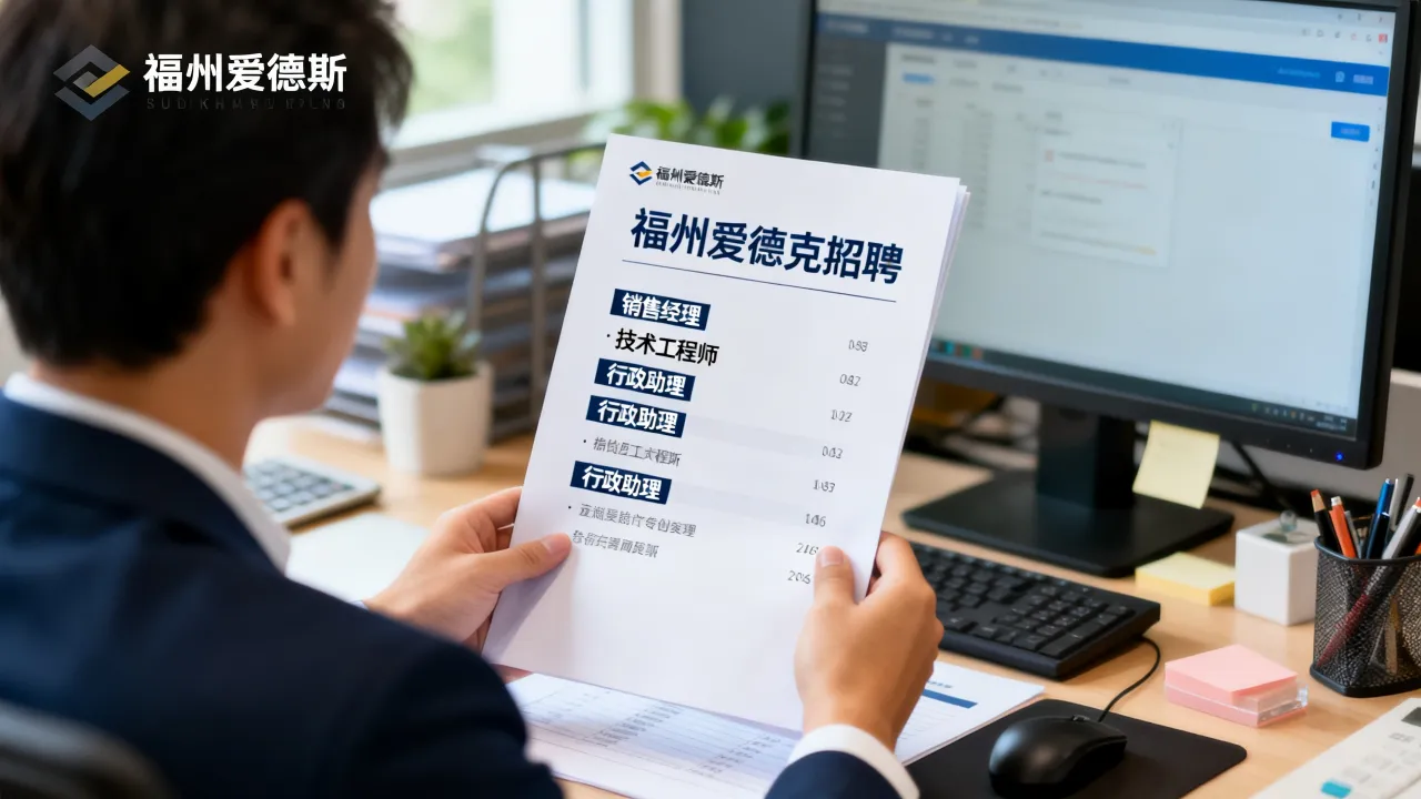 福州爱德克斯招聘有哪些岗位？福州爱德克斯招聘信息-图1