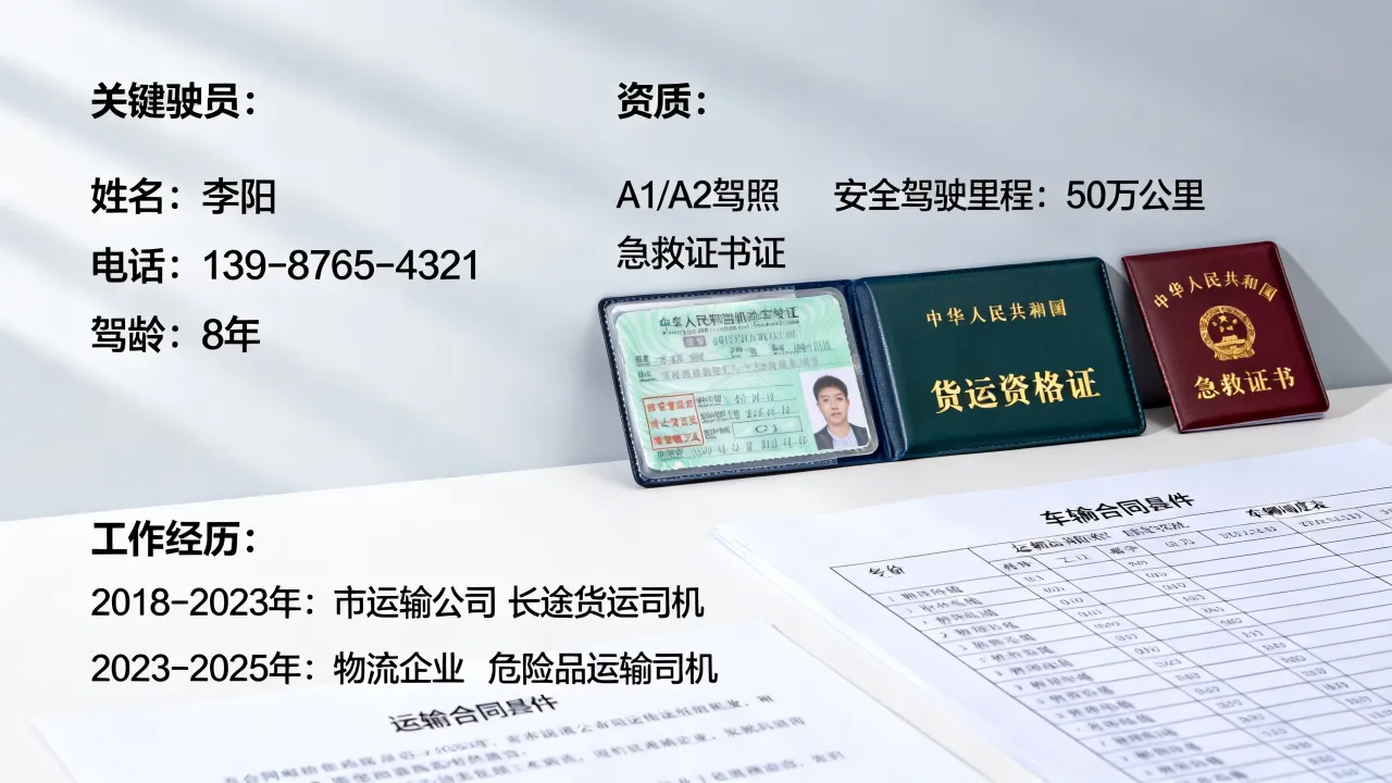 驾驶员简历怎么写?有哪些必填项目和加分项?-图1 驾驶员简历怎么写?有哪些必填项目和加分项?-图1